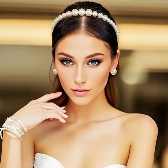 1 pc Faux Pearl Hair Headband New Elegant ?✨✨? main image 6